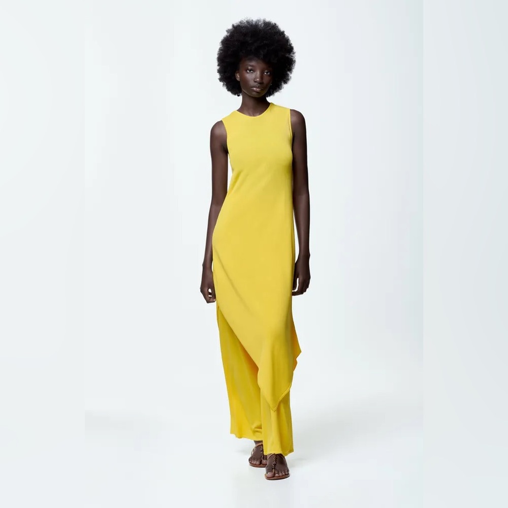 ZARA ASYMMETRIC KNIT TUNIC DRESS